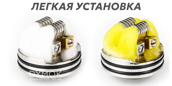 Пример укладки ваты HellVape Organic Cotton