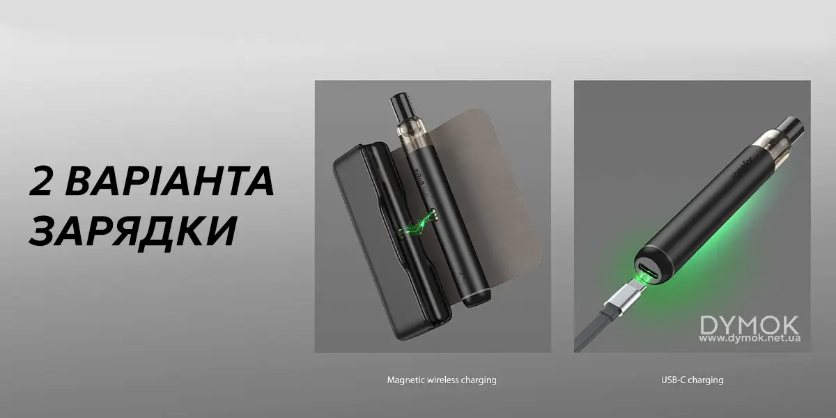 Способи заряджання Єрол Слім Фулл Кіт