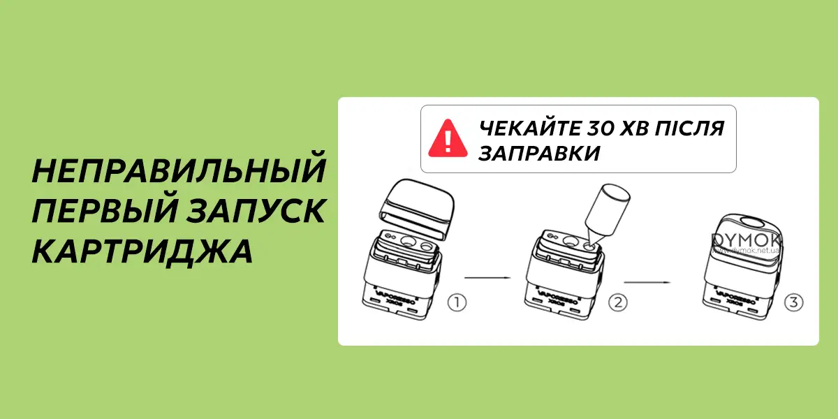 Первый запуск нового картриджа под системы