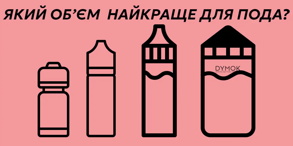 Варіанти об'ємів рідин для под систем
