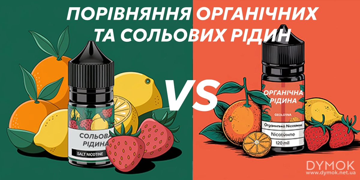 Порівняння органічних та сольових жиж