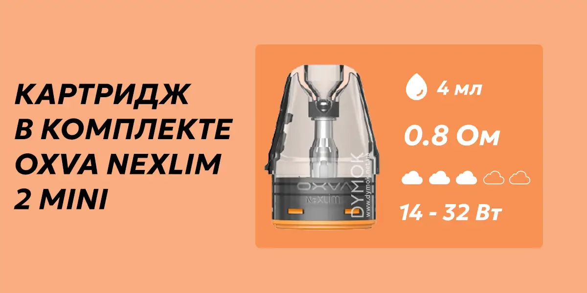 Картридж в комплекте pod системы Oxva Nexlim 2 Mini