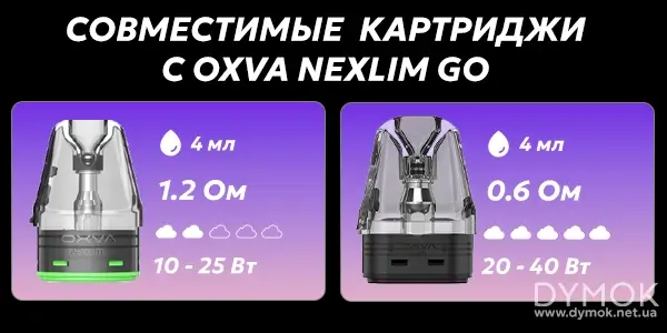 Какие картриджи подходят для электронки Oxva NeXLIM GO Pod Kit