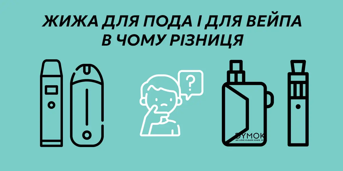 Яка різниця в рідинах для різних пристроїв, для под систем і для вейпів