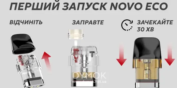 Підготовока до використання та першого запуску Смок Ново Эко Под Кит