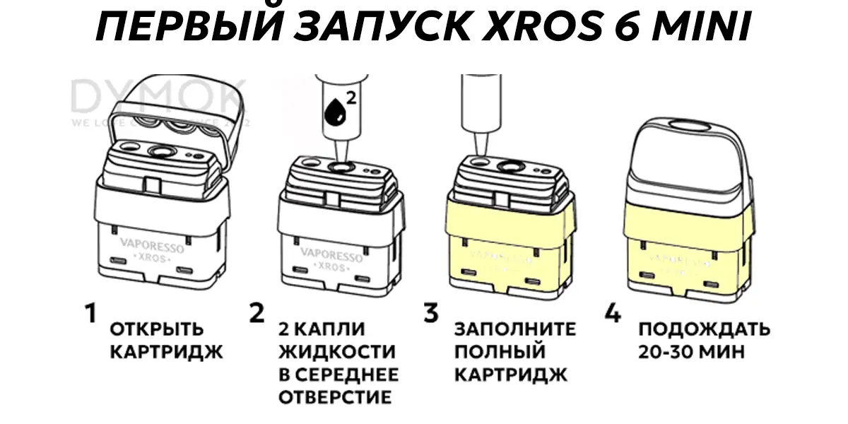 Как правильно запускать Vaporesso Xros 6 Mini в первый раз