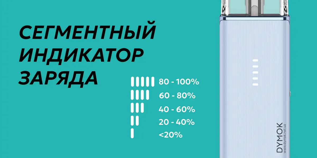Световой индикатор заряда пода Vaporesso Xros 6 Mini