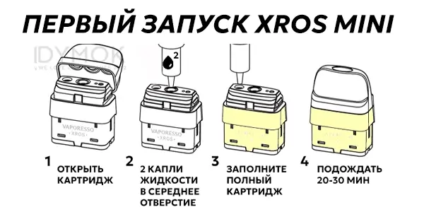 Как запустить под систему Vaporesso XROS MINI впервые