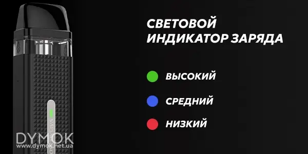 Pod система Vaporesso XROS MINI с трехцветной индикацией зарядки
