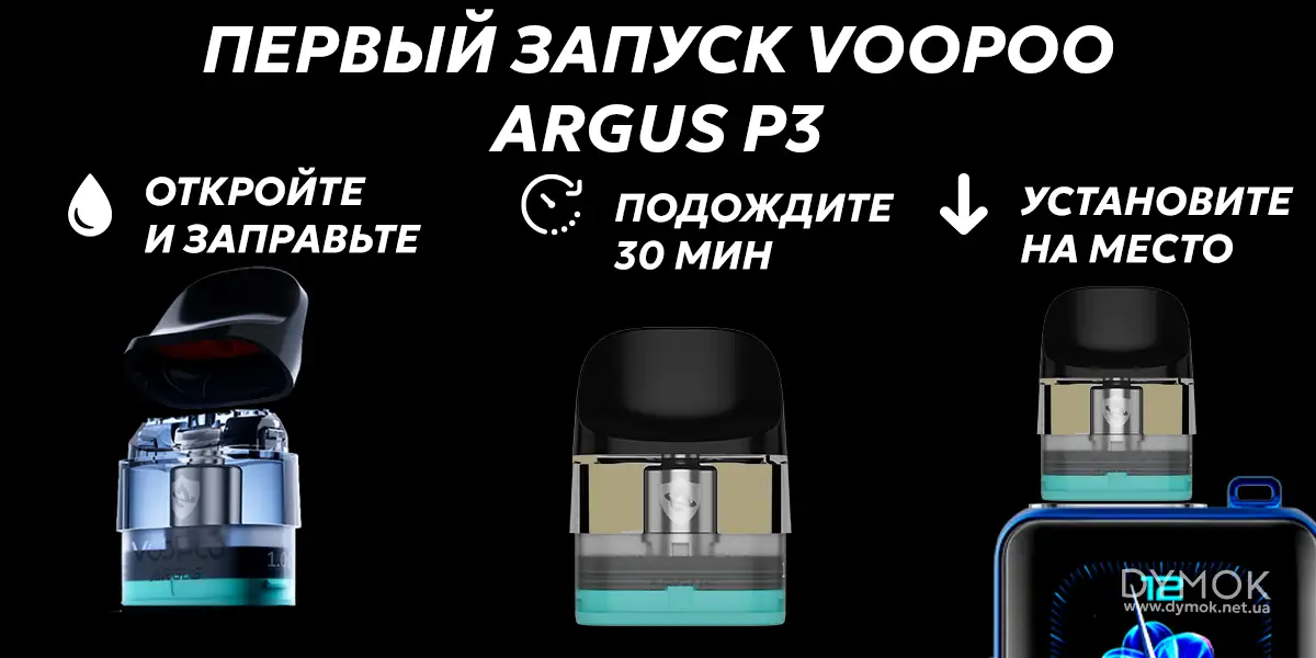 Инструкция для первого запуска Voopoo Argus P3