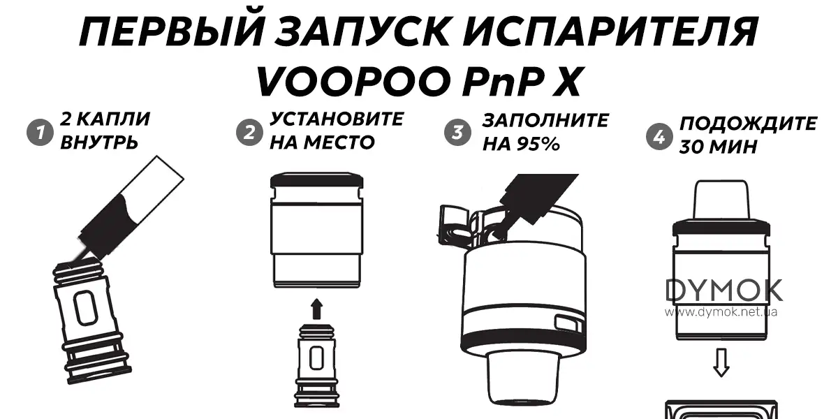 Как запустить испаритель Voopoo PnP X coil