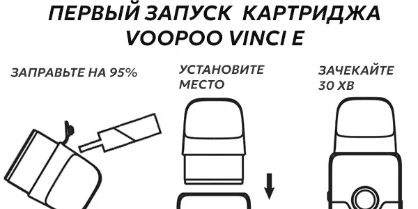 Как подготовить Voopoo Vinci E Cartridge к первому использованию