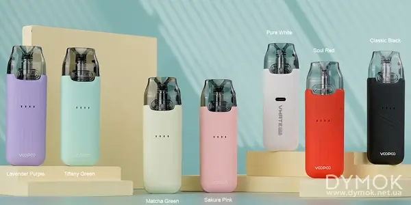 Линейка доступных цветов в Voopoo Vmate Mini