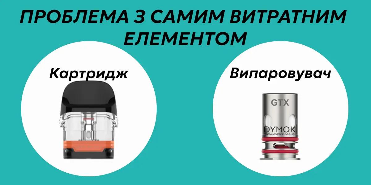 Основні витратні елементи под систем: картридж або випаровувач