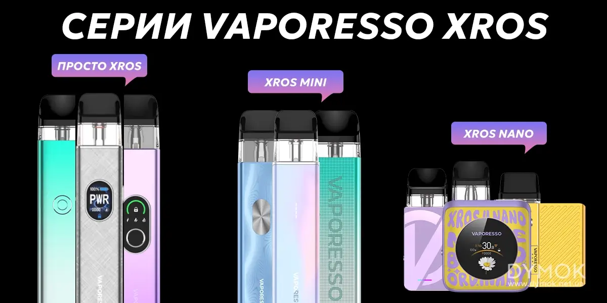 Серии подов Vaporesso Xros
