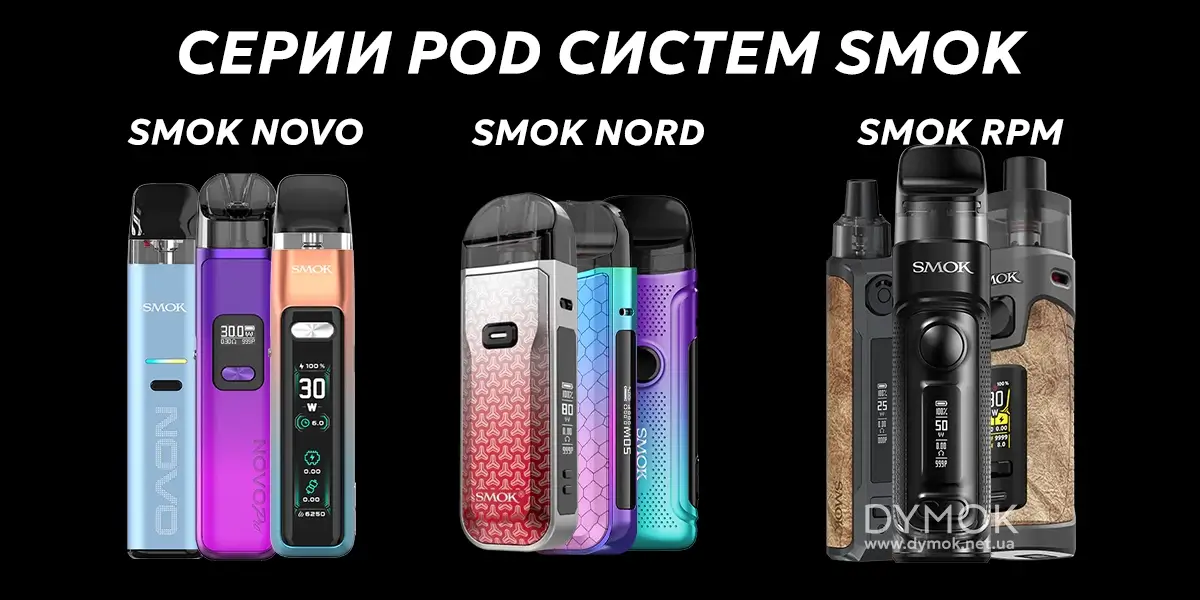 Серии популярных под систем Смок
