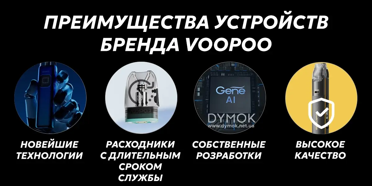 Основні переваги девайсів від бренду Voopoo