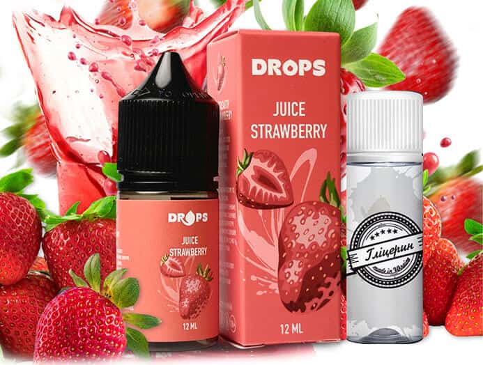 Набор Juice Strawberry 30 мл (Drops)