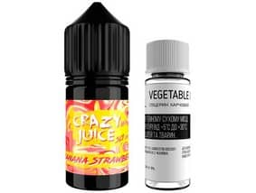 Набор Banana Strawberry (Банан Клубника) 30 мл (Crazy Juice Salt)