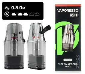 Картридж Vaporesso Vibe 0.8 Ом Smart Pod, Фото 4 Картридж Vaporesso Vibe 0.8 Ом Smart Pod, Фото 4